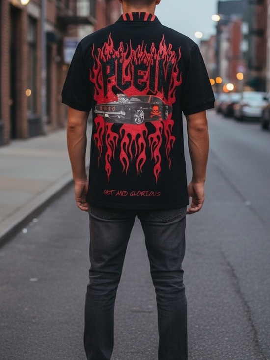 Philipp Plein Other - philipp plein Polo Shirt Cristals SS  Size M     NWT $530